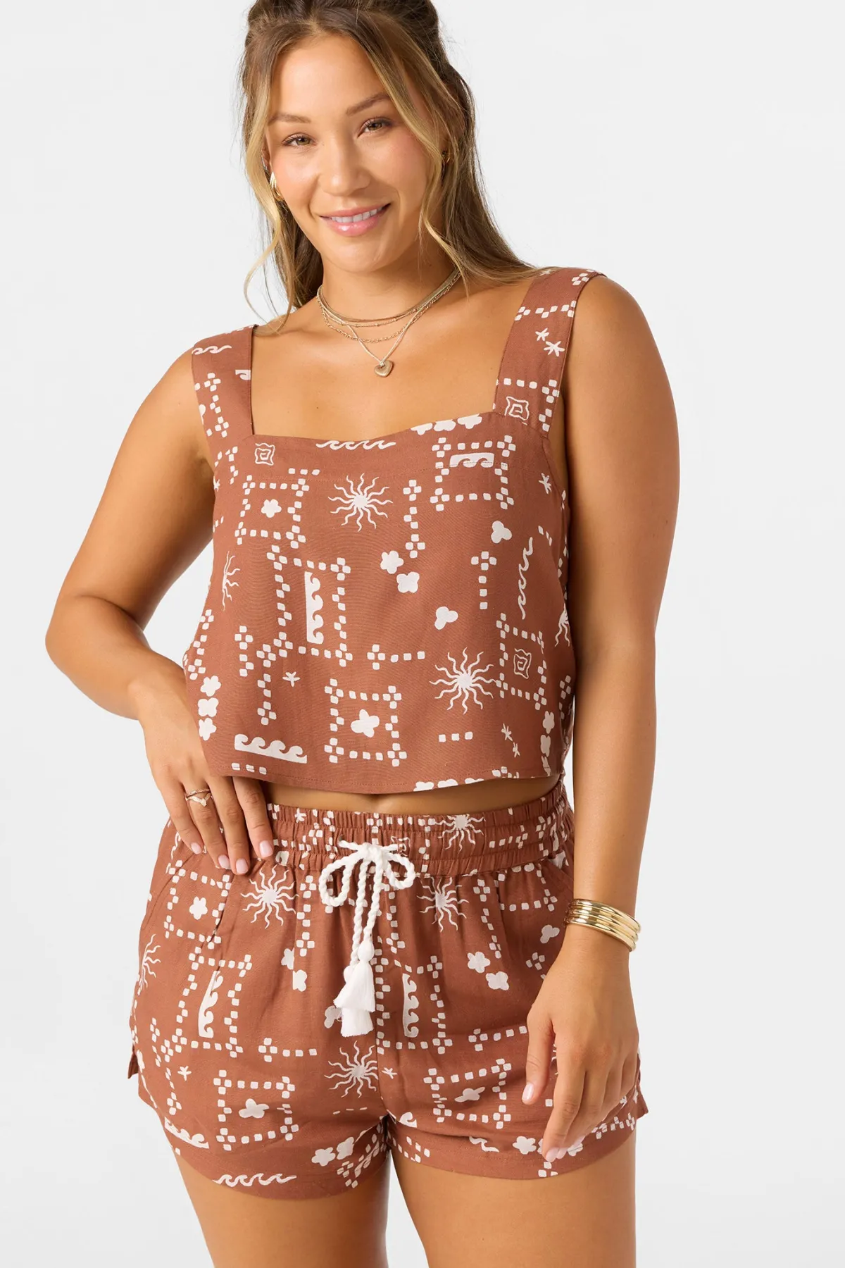 Tops^O'Neill Keely Sleeveless Top - | rustic brown