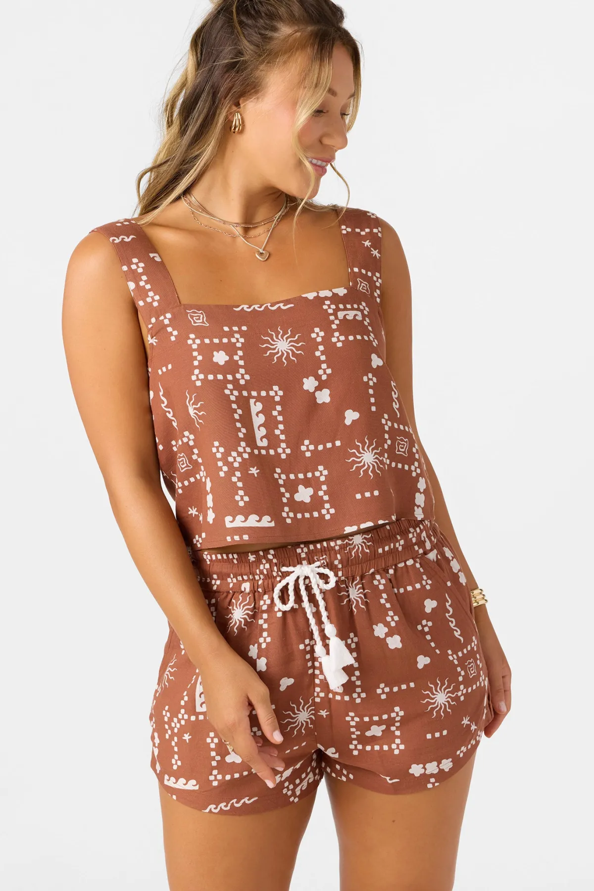 Tops^O'Neill Keely Sleeveless Top - | rustic brown