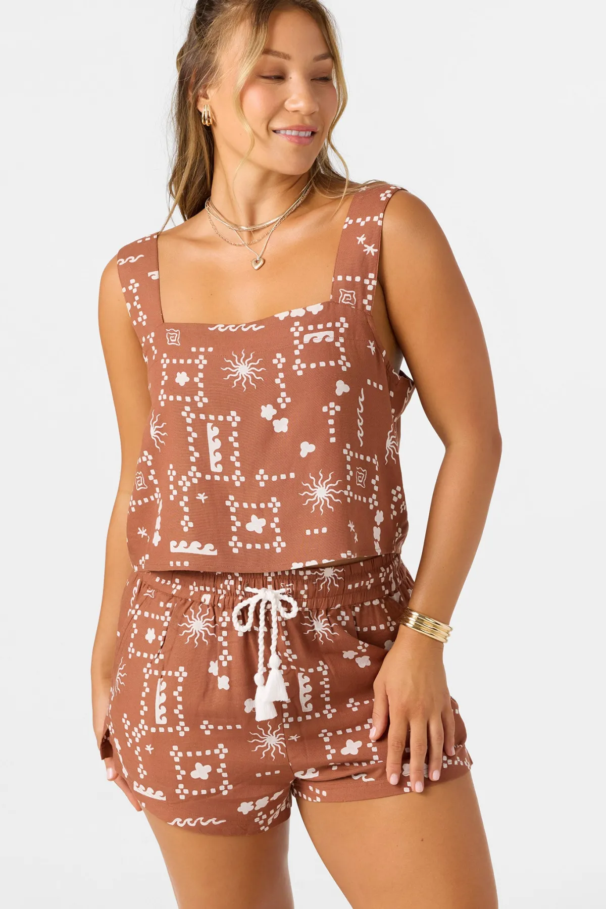 Tops^O'Neill Keely Sleeveless Top - | rustic brown