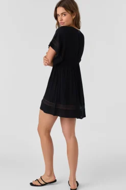 Swim Cover-Ups^O'Neill Kleo Woven Cover-Up Dress - | black