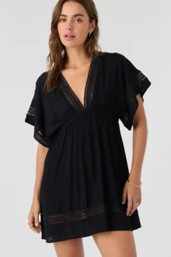 Swim Cover-Ups^O'Neill Kleo Woven Cover-Up Dress - | black