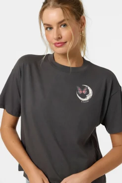 Graphic Tees & Tanks|New Arrivals^O'Neill La Luna Easy Tee washed black