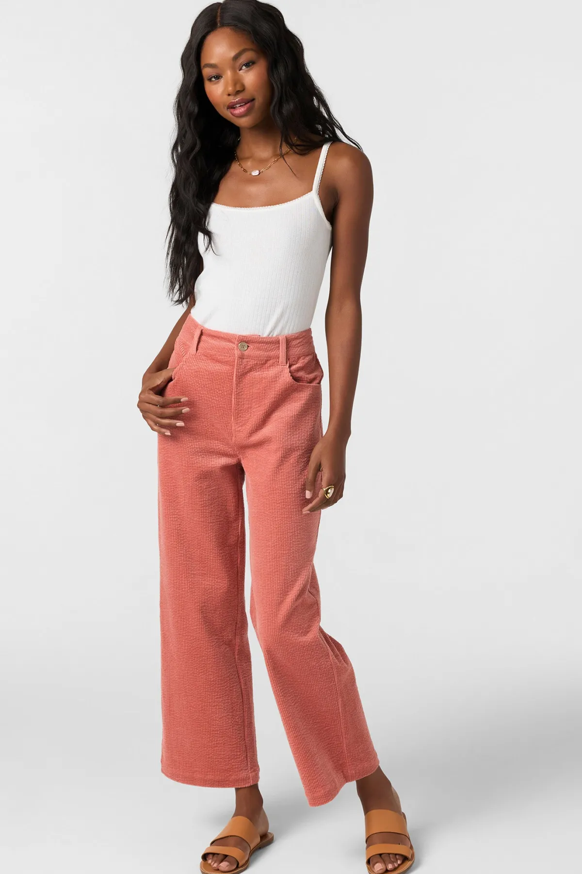 Bottoms^O'Neill Langford Cord Pant Pants - | desert sand