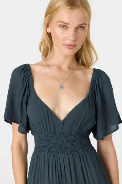 Dresses^O'Neill Layken Solid Short Dress - | slate