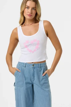 Graphic Tees & Tanks^O'Neill Leah Hawaii Scoopneck Tank white
