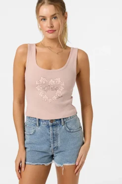 Graphic Tees & Tanks^O'Neill Leah Hawaii Scoopneck Tank misty rose