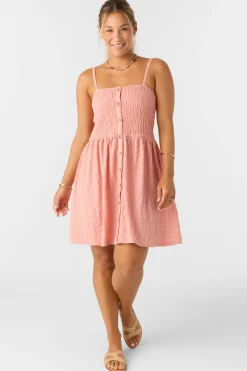Dresses^O'Neill Leighton Short Dress - | coral haze