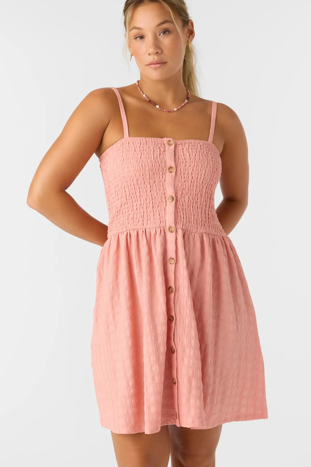 Dresses^O'Neill Leighton Short Dress - | coral haze