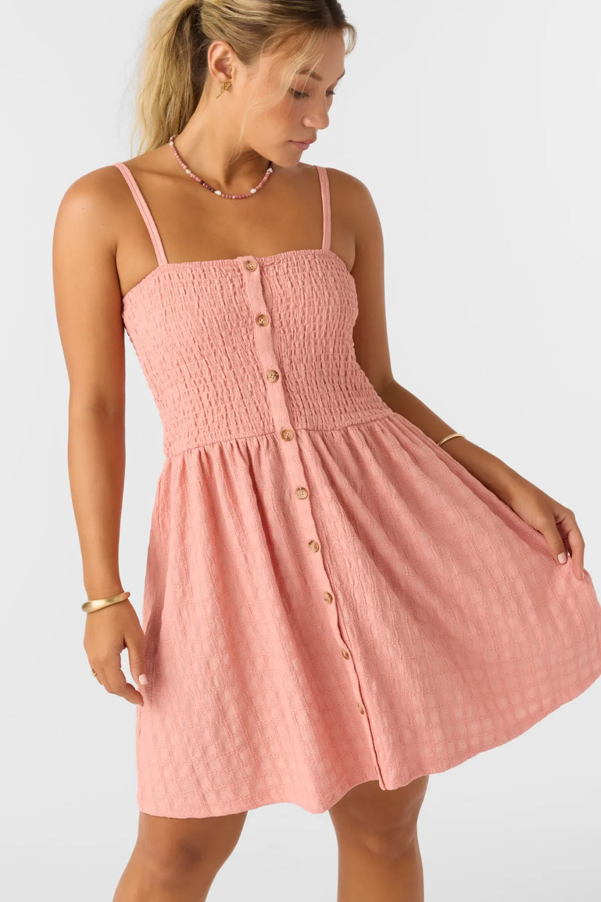 Dresses^O'Neill Leighton Short Dress - | coral haze