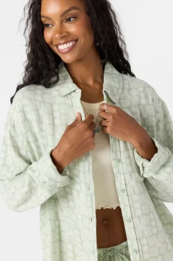 Tops^O'Neill Leni Relaxed Geo Long Sleeve Top - | seafoam