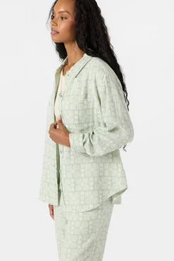 Tops^O'Neill Leni Relaxed Geo Long Sleeve Top - | seafoam