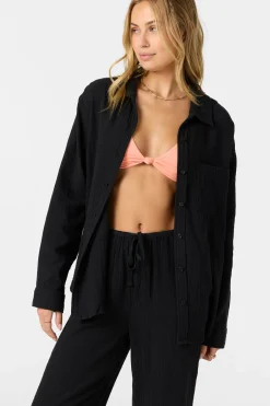 Tops^O'Neill Leni Relaxed Long Sleeve Top - | black