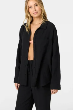 Tops^O'Neill Leni Relaxed Long Sleeve Top - | black