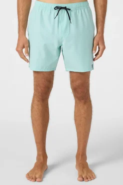 Short Length^O'Neill Lennox Hermosa Solid 17" Swim Trunks Trunks - | pastel turquoise