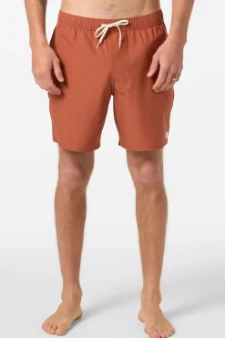 Boardshorts New Arrivals|Short Length^O'Neill Lennox Hermosa Solid Volley 17" Swim Trunks Trunks - | chutney