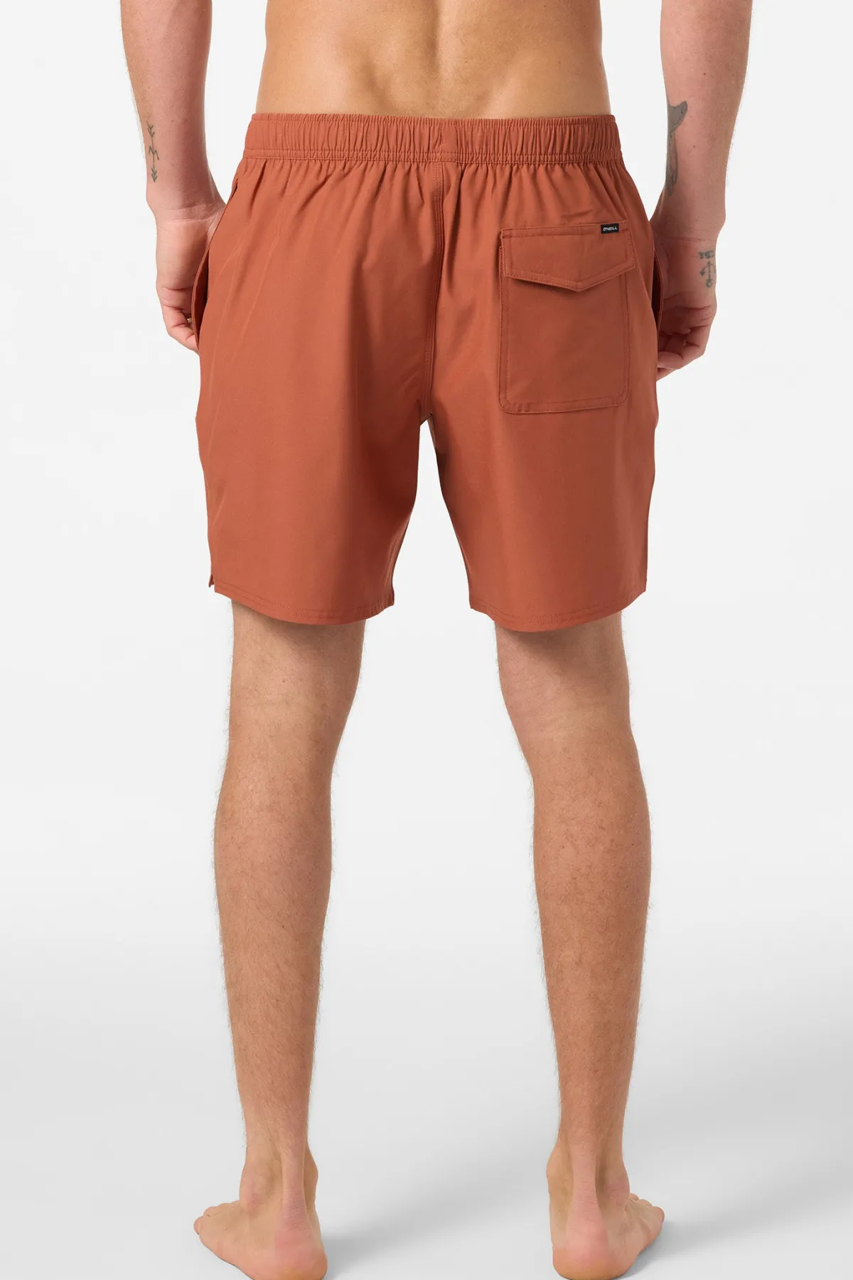 New Arrivals^O'Neill Lennox Hermosa Solid Volley 17" Swim Trunks chutney