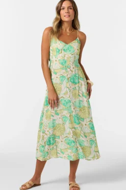 Dresses^O'Neill Leona Midi Dress - | peacock green