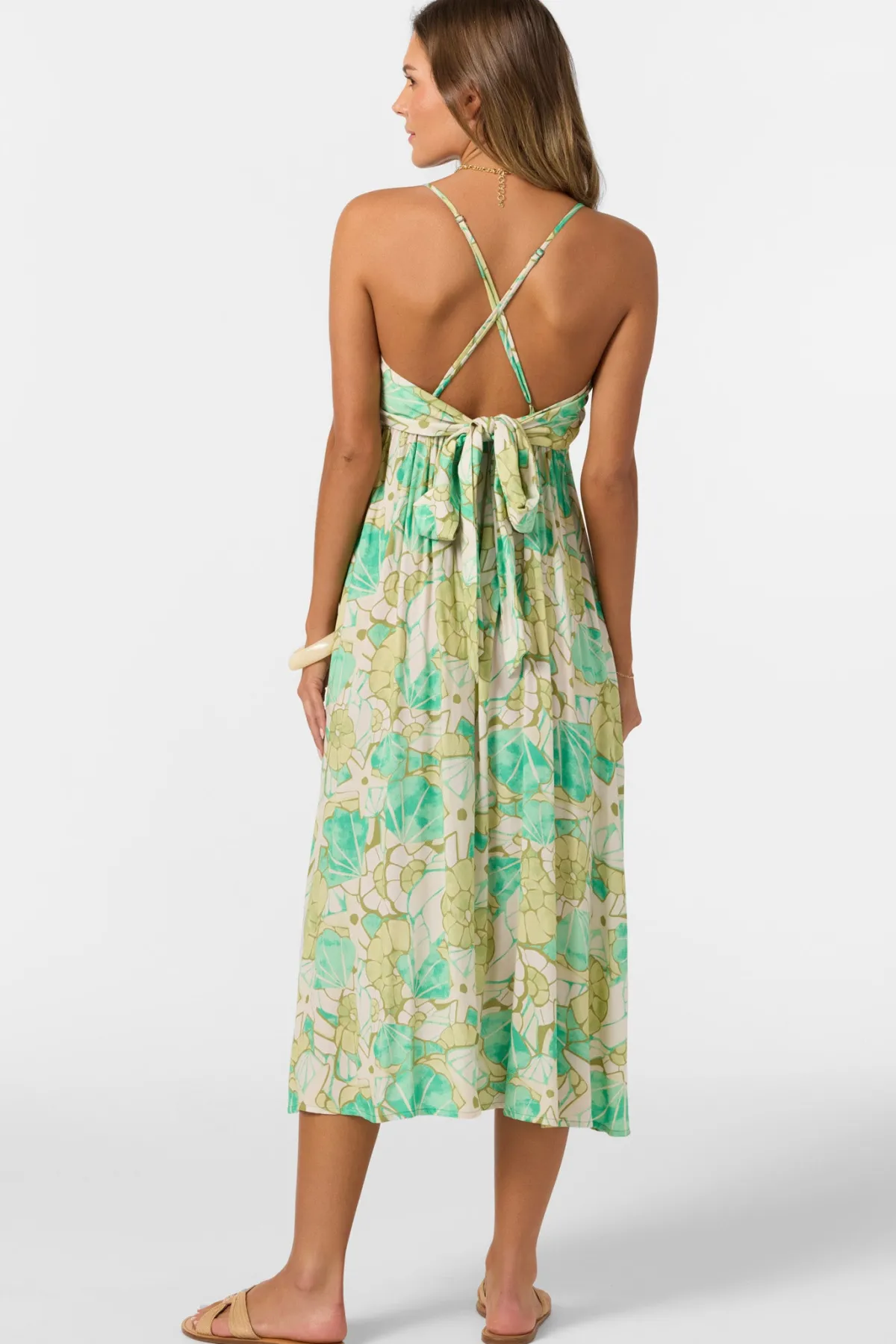 Dresses^O'Neill Leona Midi Dress - | peacock green