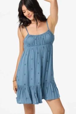 Dresses^O'Neill Leyton Emb Short Dress - | provincial blue