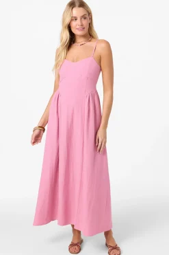 New Arrivals|Dresses^O'Neill Linden Solid Dress Midi Dress - Cashmere Rose |
