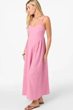 New Arrivals|Dresses^O'Neill Linden Solid Dress Midi Dress - Cashmere Rose |