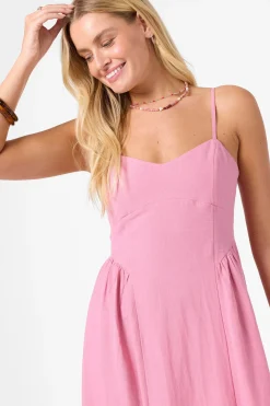 New Arrivals|Dresses^O'Neill Linden Solid Dress Midi Dress - Cashmere Rose |
