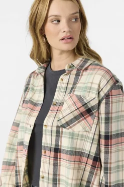 Tops^O'Neill Logan Flannel Long Sleeve Top - | tapioca
