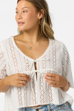 New Arrivals|Tops^O'Neill Loni Eyelet Top - | white