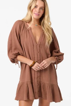New Arrivals|Swim Cover-Ups^O'Neill Lou Mini Cover-Up Dress - | carob brown