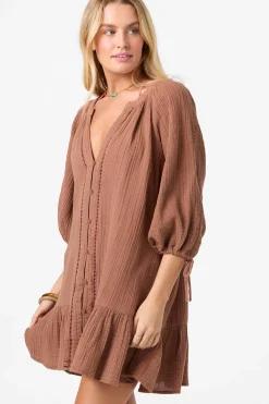 New Arrivals|Swim Cover-Ups^O'Neill Lou Mini Cover-Up Dress - | carob brown