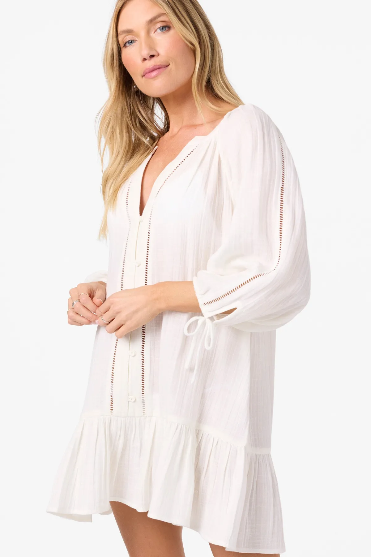 New Arrivals|Swim Cover-Ups^O'Neill Lou Mini Cover-Up Dress - | white