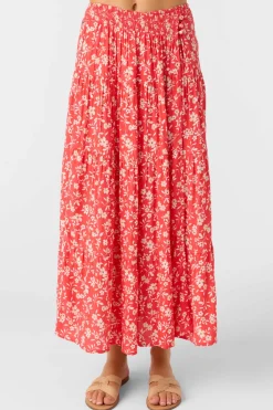 Bottoms^O'Neill Luciana Midi Skirts - | cayenne