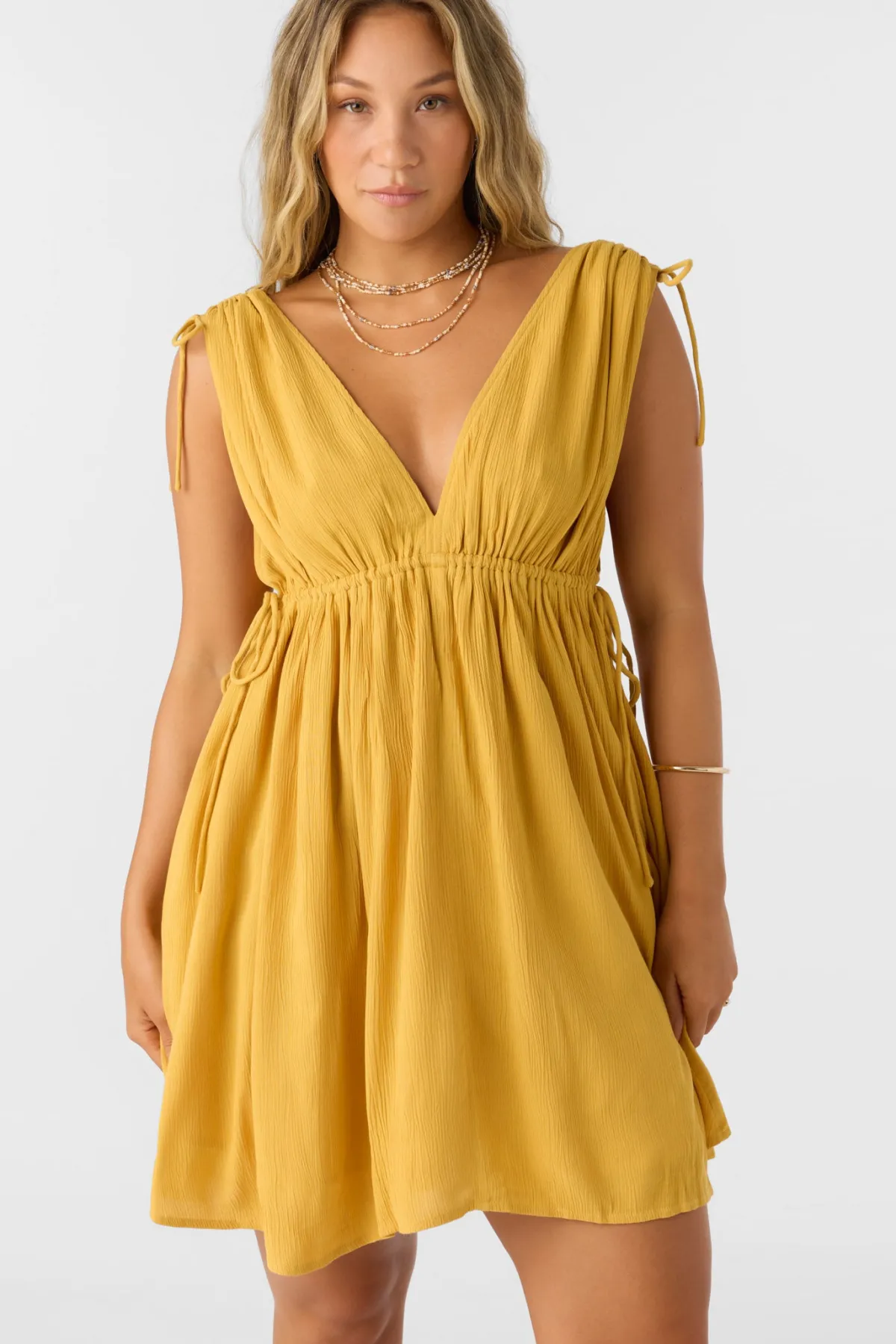 Dresses^O'Neill Madeleine Short Dress - | bright gold