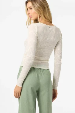 New Arrivals|Tops^O'Neill Marliz Lace Top Long Sleeve Top - | winter white