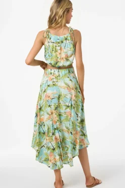 Bottoms^O'Neill Marnie Tropical Maxi Skirts - | nile blue