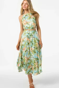 Bottoms^O'Neill Marnie Tropical Maxi Skirts - | nile blue