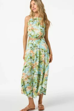 Bottoms^O'Neill Marnie Tropical Maxi Skirts - | nile blue