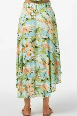 Bottoms^O'Neill Marnie Tropical Maxi Skirts - | nile blue
