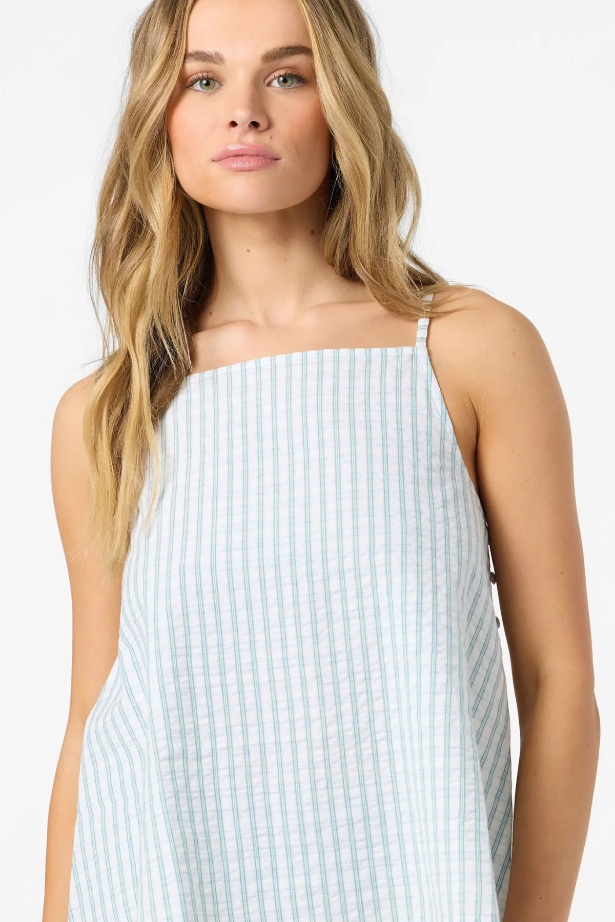 Tops^O'Neill Martina Plaid Tank winter white