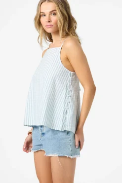 Tops^O'Neill Martina Plaid Tank winter white