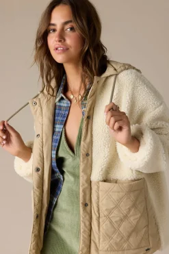 Jackets^O'Neill Meena High Pile Fleece Quilted Jacket - | nomad