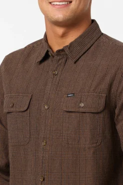 Shirts & Flannels^O'Neill Midland Flannel Standard Fit Long Sleeve Shirt - | dark khaki