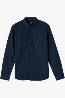Shirts & Flannels^O'Neill Midland Flannel Standard Fit Long Sleeve Shirt - | midnight navy