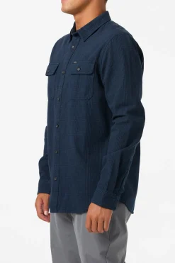 Shirts & Flannels^O'Neill Midland Flannel Standard Fit Long Sleeve Shirt - | midnight navy