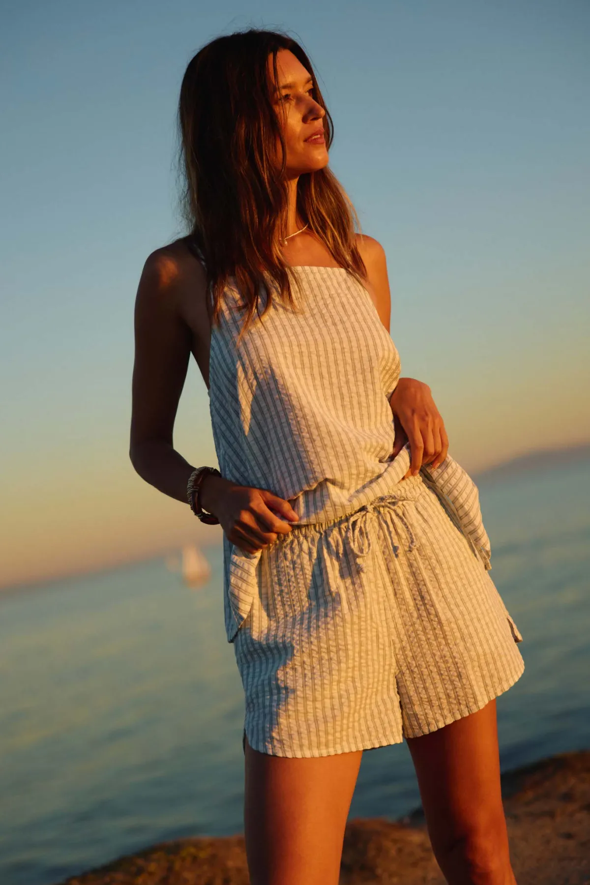 New Arrivals|Matching Sets^O'Neill Millie Seersucker Beach Shorts - | winter white
