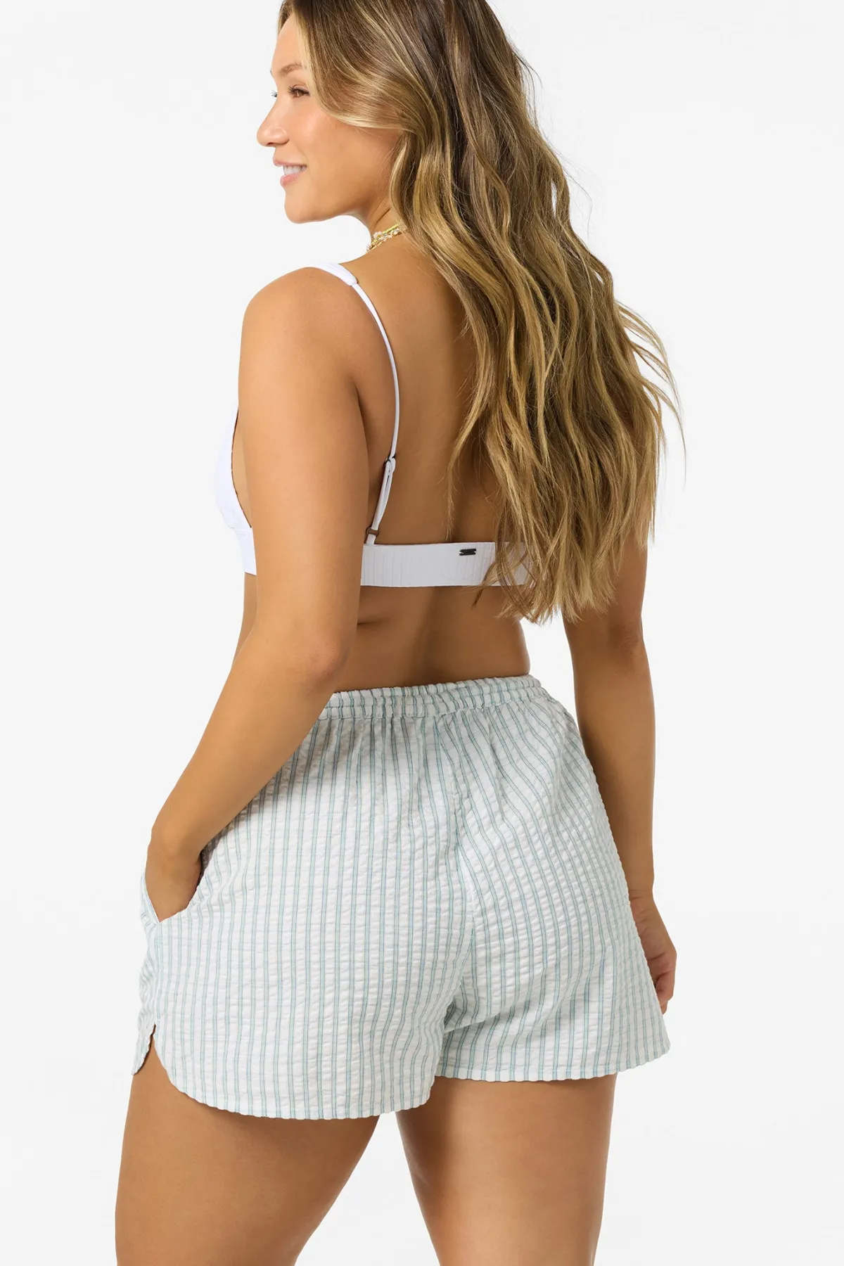 New Arrivals|Matching Sets^O'Neill Millie Seersucker Beach Shorts - | winter white