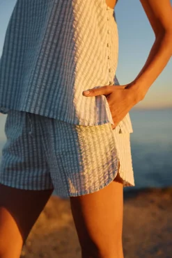 New Arrivals|Matching Sets^O'Neill Millie Seersucker Beach Shorts - | winter white