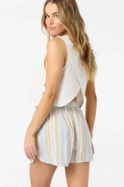 New Arrivals|Bottoms^O'Neill Millie Stripe Beach Shorts - | tapioca
