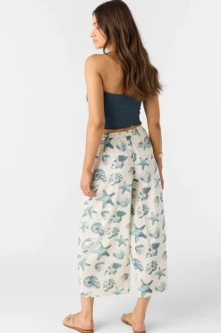 Bottoms^O'Neill Murrie Seashells Beach Pants - | winter white