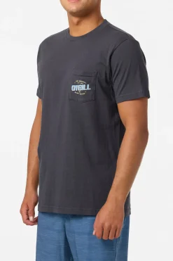 Tees & Tanks^O'Neill Name Badge Pocket Standard Fit Tee - | phantom
